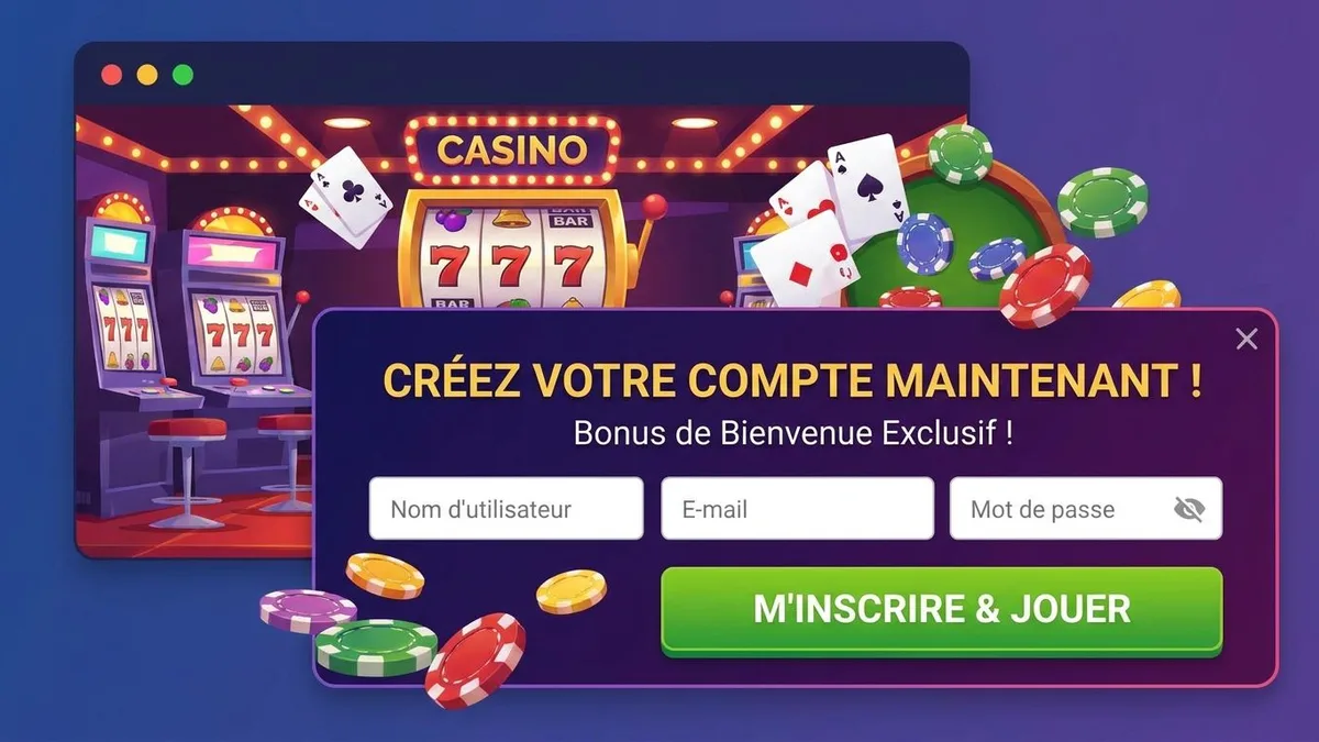 Inscription avec bonus